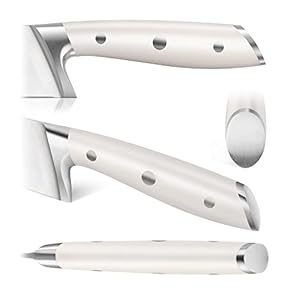 Cangshan ALPS Series 502827 German Steel Forged 15 Piece In Drawer Knife Set with Bamboo Tray White