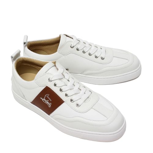 [Christian Louboutin] (クリスチャンルブタン) 25AWモデル メンズ RETERO レトロ キャンバス+レザー スニーカー【WHITE】 3250204 WHA9『サイズ：43』 [並行輸入品]