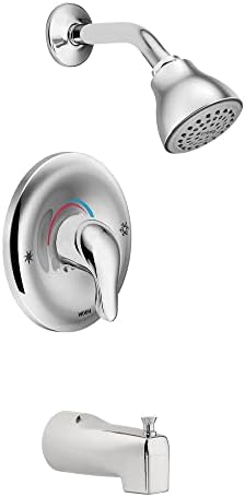 Moen L2353 Chateau Tub and Shower Faucet Set with Moen's PosiTemp Shower Valve, Chrome