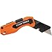 Klein Tools 44304 Folding FLICKBLADE Utility Knife, Compact, Removable Impact Driver, 1/4-Inch Nut Driver and #2 Phillips Bit