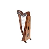 Sturgis Midwest 29 Strings Celtic Style Brown Lever Harp with Bag, Tuning Key and Strings
