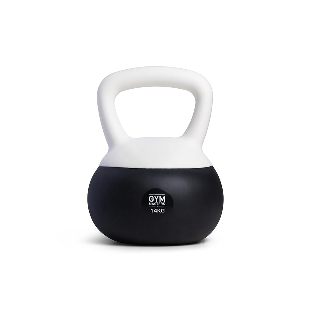 Kettlebell 14 kg Soft Neopren Hantel für Krafttraining, Functional Fitness & Home Gym – Stoßfest und Bodenschonend – Gym Masters