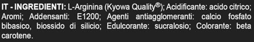 ARGI PW Eurosup - 300g - Arancia - Kyowa Quality® - 100% arginina di origine vegetale da fermentazione - 4