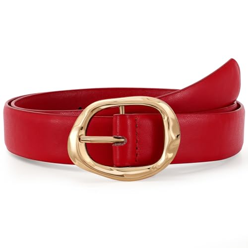 Women Leather Belt for Jeans Pants Ladies Casual Waist Belt Fashi...