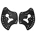 POENVFPO Swim Hand Paddles for Lap Training, Adjustable PP Silicone Hand Fins Flipper Equipment for All Levels (Black)