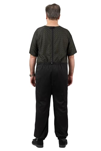 Ovidis Dementia Clothes - Alzheimers Anti-Strip Jumpsuit with Back-Zipper for Elderly Men - Bobby2