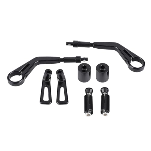Leviers de frein et d'embrayage moto 22mm avec protecteur guidon noir