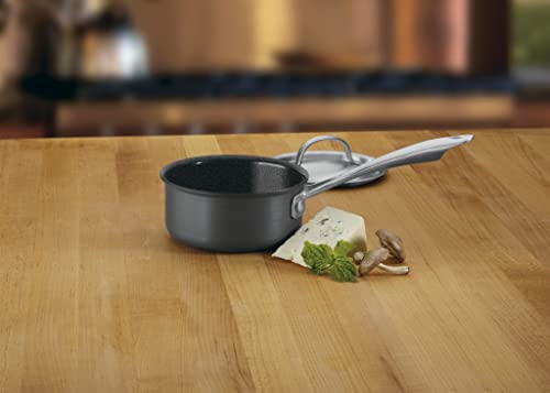 Cuisinart Gg19-14 Greengourmet Hard-Anodized Nonstick 1-Quart Saucepan With Cover, Black/Stainless #TOP6