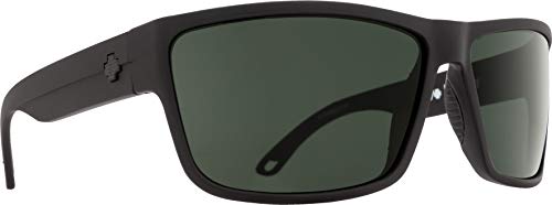 Spy Optic Rocky Sunglasses, Matte Black/Happy Gray/Green Polar, 64 mm