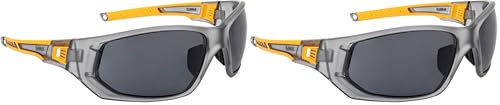 DEWALT Unisex DPG112 Full Frame Vented Protective Eyewear Smoke Lens (Pack of 2)