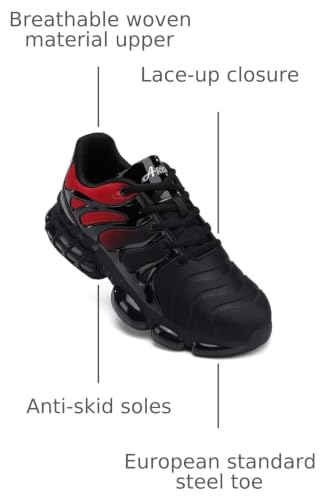 Image of ARISIC Steel Toe Shoes Men Women Lightweight Safety Composite Toe Shoes Comfortable Zapatos para Hombre Zapatos Trabajo Walking Sneakers