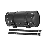 RATCHROLL Universal Motorcycle Fork Handlebar Tool Bag Cycling Storage Pouch Bag Waterproof Faux Leather Black Replacement Car Parts