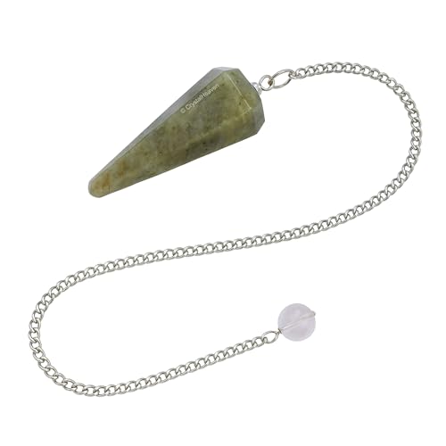 Image of Chrysoberyl Cats Eye Pendulum Dowsing Tool - Natural Crystal Pendulum for Spiritual Guidance - Premium Dowser Pendulum for Accurate Divination and Energy Healing - Perfect for Energy Healing and Chakra Balancing - Handcrafted with Precision and Elegance