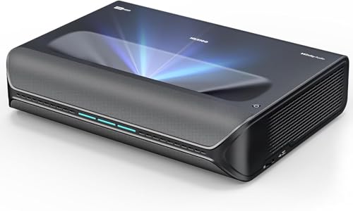 NexiGo Aurora Pro Ultra Short Throw 4K Tri-Color Laser Projector 2400 Lumens Screen Adoption Dynamic Laser Dimming Dolby Vision & Atoms HDR10 HLG Active 3D UST Laser TV (Renewed)
