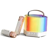 Karaoké instantané : avec un haut-parleur et des micros pratiques, vous pouvez commencer à chanter immédiatement sans avoir besoin d'équipement supplémentaire, systèmes portables de karaoké, machine de karaoké portable