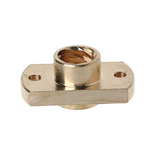 Lysee 3D Printer Parts & Accessories - T8 nut Pitch 2mm Lead 8mm Brass T8x8mm Flange Lead Screw Nut for c.c Parts Dropship