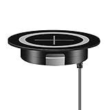 【ELEGANTES DESIGN UND MULTISZENARIO】 Die Metallhülle sorgt für eine gute Wärmeableitung. Durch die Integration in jede Oberfläche wird das Innendesign nicht beeinträchtigt. Sie fügt sich nahtlos in Ihr Möbeldesign ein und ermöglicht den Zugang zu Steckdosen. Jetzt können Sie das kabellose Aufladen bequem in Ihre Lobby, Ihr Hotel, Ihren Nachtclub, Ihr Büro und in nahezu jeden Wartezi.