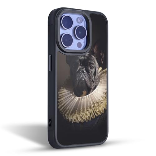 Coque Roi Bouledogue iPhone 16 Pro Max évitez les écrans brisés avec le gel renforcé