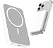Wireless Powerbank für iPhone, Magnetische Power Bank 5000mAh Schnellladefunktion Ladegerät, Kabellose Tragbares Externer Akku mit USB-C für iPhone 12 13 14 15 16 17 Serie