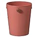 Mały kosz na śmieci bez pokrywy, plastikowe śmieci mogą z podwójnymi przedziałami, okrągłe kosz na śmieci do salonów, sypialnie, kuchnia (Color : Small-red)