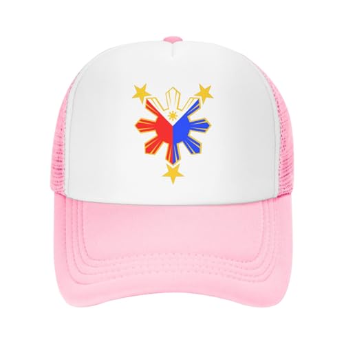 Philippines Pride Star Flag Trucker Hat Snapback Mesh Baseball Cap Unisex2