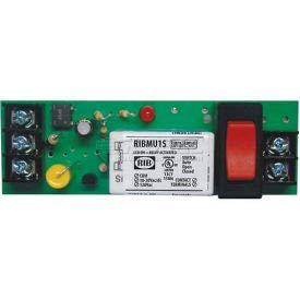 RIB Track Mount Relay RIBMU1S, 4", 15A, SPST-NO, 10-30VAC/DC/120VAC, Override