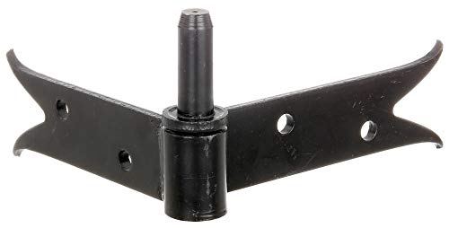 Gah-Alberts 306564 Corner Clamp Screw-On Carp Tail Shape Pin Diameter 14 mm Shank L 120 x 140 mm Height: 35 mm Black Lacquered