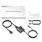 PROZOR HDMI ARC Audio Extractor - ARC to Optical Converter 192KHz HDMI to SPDIF Toslink Coaxial Adapter Support PCM Stereo & Passthrough Dolby DTS 5.1 for TV to Speaker Amp Soundbar (Not Reversible) - Image 8