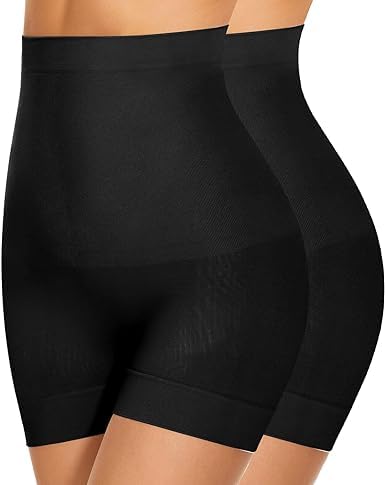 Image of KROYWEN Women Waist Shapewear with Anti Rolling Strip Tummy Control Tucker Waist Slimming Panties Shapewear Underwear Waist Shapewear