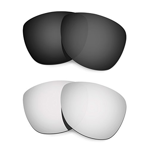 Verres de rechange Oakley Frogskins polarisés noir titane solaires