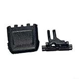 DAZZLEEX Paletas de cambio de ventilación de aire acondicionado trasero, plástico negro, compatible con B8 B8L, accesorio de ajuste de ventilación de aire CC fácil de instalar