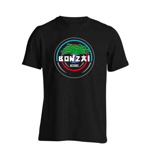 Bonzai Records T Shirt Techno Trance Hardcore M Cover