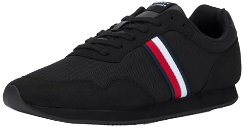 Preisvergleich Produktbild Tommy Hilfiger Herren Runner Sneaker Sportschuhe, Schwarz (Black), 45