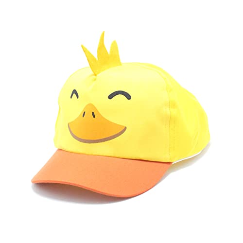 Boné infantil criança kids de 0 a 4 anos ajustável personalizado 3d (Amarelo-pato)