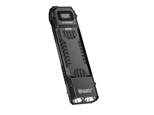 Nitecore Lampe de poche EDC29 Luminblade - Lampe de poche tactique LED rechargeable par USB - Extrêmement lumineuse - 6500 lumens - Jusqu'à 61 heures...