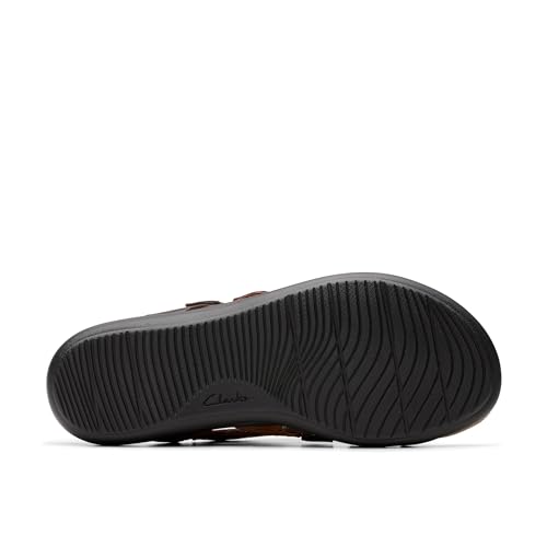 Clarks Clarks Collection Women's Laurieann Bali Slide Sandal, Brown Combi, 8 Wide US
