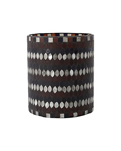 House Doctor 209511001 Teelichthalter, Mosa, Braun, h: 17.5 cm, Dia: 15 cm