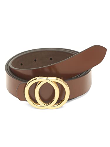 Image of TEAKWOOD LEATHERS Leather Belt for Women Belts Regular Fit Casual Formal Dress Jeans & Fashion Ladies Belts for Women Belts Regular Fit Belt Any Season | Fashion Belt for Women | T BT W 01