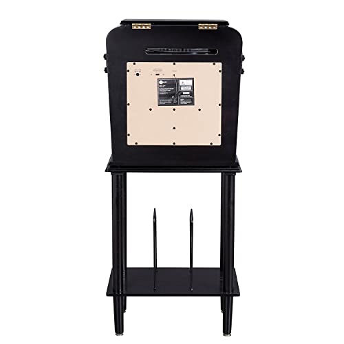 Arkrocket Boston Tabletop Jukebox Record Player Entertainment System with Stand Bluetooth CD Player FM Radio SD USB