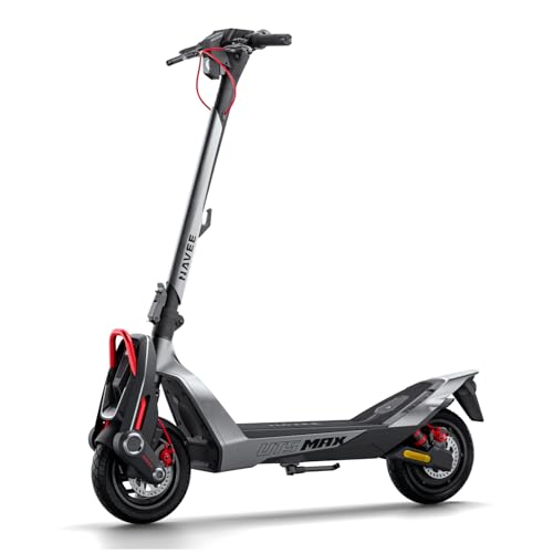 NAVEE UT5 Max Electric Scooter, 31.1 mph Speed, 62.1 Miles Range, 2400W Peak Motor, Dual Hydraulic Suspension & Disc Brake, 12