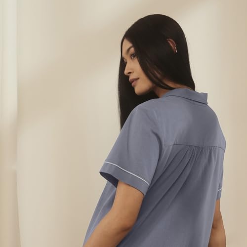 BOLL & BRANCH Women's Soft Knit Short Sleeve & Pants Pajama Set4