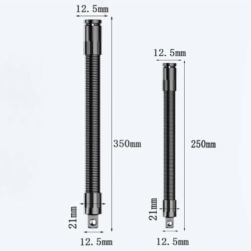 Extensión de eje flexible de 1/2 barra de extensión y adaptador de biela de impacto 8