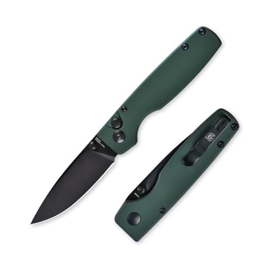Kizer Original EDC Knife, Green Aluminum Handle and 3" Blade Pocket Knife with Thumb Stud, Daily Carry, V3605E2