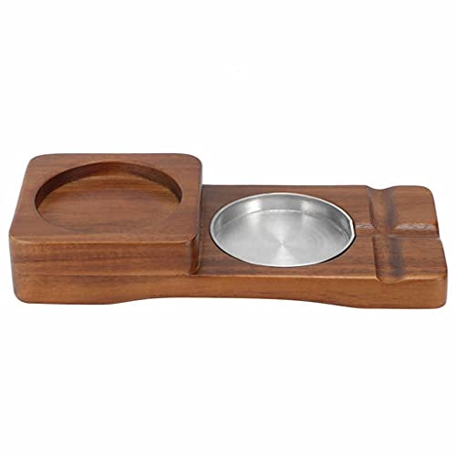 Walnuta 2 In 1 Wooden Ashtray Rustic Wood Whiskey Glass Cup Tray And Cigar Holder Rest Ashtray Home Office Decoration Ornaments (Size : Square) #TOP23