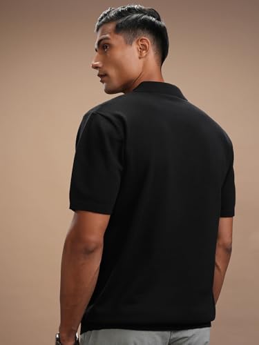 Image of Highlander Men's Rich Cotton Blend Classic Polo Tshirt | Flat Knit | Regular Fit | Polo T-Shirt|Band Collar,Stylish & Premium All Day Wear