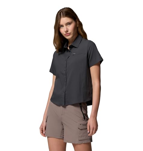 Columbia Women's Silver Ridge Utility II Short Sleeve Shirt, Shark, Small - image 1