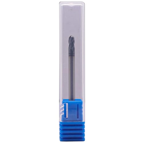 Image of BestParts 5Pcs 1 /8 inch Solid Carbide Ball Nose End Mills - Double End - AlTiN Coated, 4 Flute, 30 Degree Helix, 1 /8 inch Cutting Diameter, 1 /8 inch Shank Diameter, 1 /4 inch Length of Cut, 2 inch Overall Length