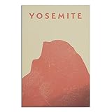 EWPLOREWASP Vintage-Reise-Poster Yosemite Nationalpark 