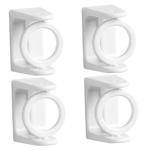Reviews y listado de Barras estores del mes. 21 FUNOMOCYA - Juego de 4 soportes para barra de baño, estor sin uñas, decoración de Año Nuevo, sin clavos, ganchos de pared, soportes para cortinas para botes de basura...