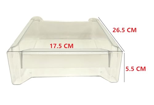 Image of Part Code MKK624423 Genuine Ice Cube Tray Box Compatible with LG Double Door Refrigerator Ice Collector Box, Match Code & Buy Fridge Door Shelf (17.5x26.5 CM)